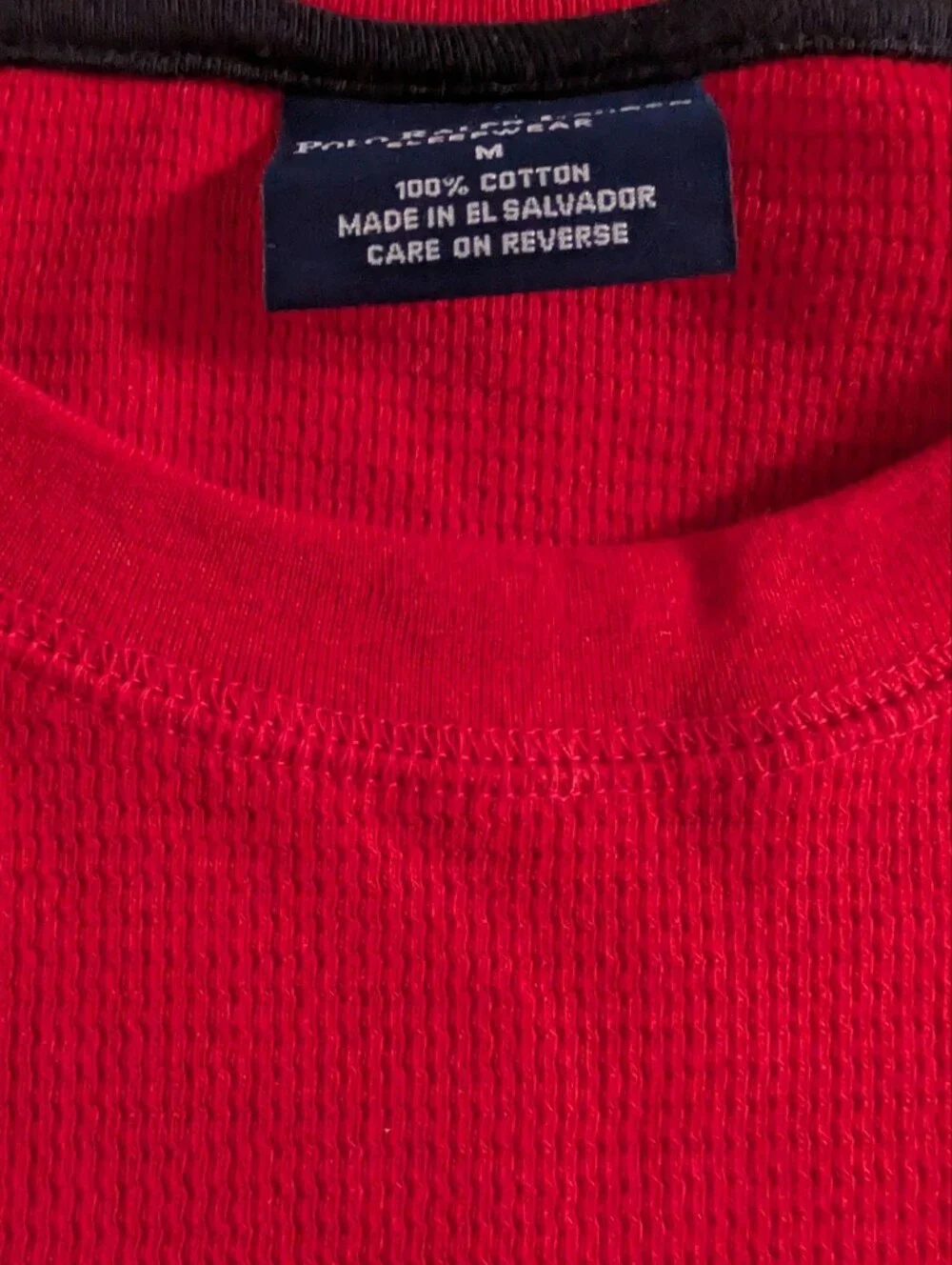 Polo Ralph Lauren Sleepwear Red Long-Sleeve Shirt Men's Medium